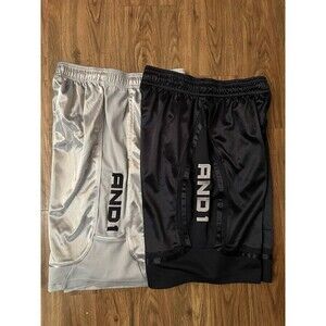 Lot Of 2 And 1 Men’s Basketball Shorts Dark Blue And Silver Size Small Y2K